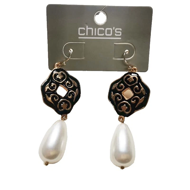 Pendientes de Moda Chico's Pearl