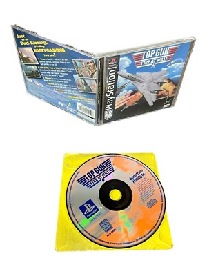 Sony PlayStation 1 PS1 CIB COMPLETE TESTED Top Gun: Fire at Will