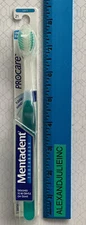 Mentadent ProCare Toothbrush Soft 21 Compact Head Flexible Handle Green VHTF nos