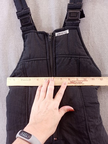 London Fog snowsuit 4 black Bibs lined Winter snow Outdoors snowmobile Ski kids - Picture 5 of 16