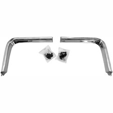 1967 Gto Trunk Lid Extension Molding New Pair Wclips Dynacorn