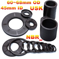 Black NBR Oil Seals Nitrile Rubber O Ring Rotary Shaft Seal Metric Size 45mm ID