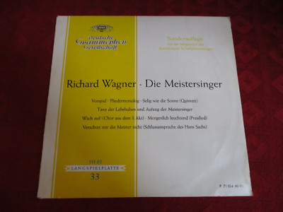 LP ANNELIES KUPPER HERTA TÖPPER Wagner DIE MEISTERSINGER DGG P 71104 1959 MONO