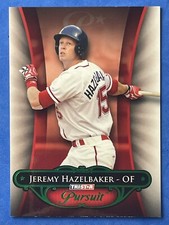 2010 TriStar Pursuit Green Jeremy Hazelbaker RC Rookie 17/25 #34 Cardinals