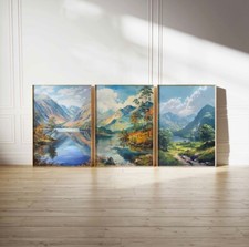 Set of 3 Lake District Artwork Prints - A2 Size - Brand New - Unframed