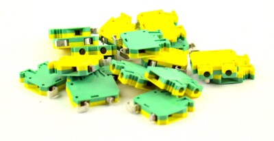 17 PCS Phoenix Contact DIN Rail Terminal Blocks - 12 - 24 AWG - 6 kV - 0452043