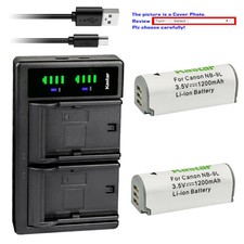 Kastar Battery LTD2 Charger for Canon NB-9L CB-2LB Canon Powershot ELPH 510 HS