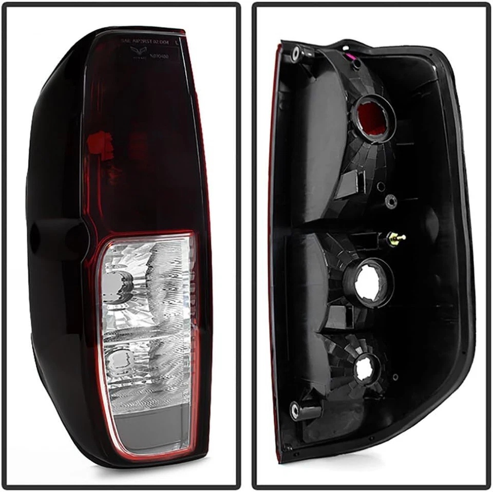 <Negro> Juego de faros <rojo humo> luces traseras para camioneta Nissan Frontier 2009-2021 Foto 3 de 4