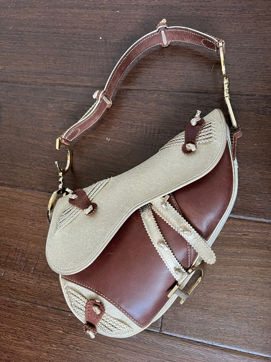 Christian Dior Leather Saddle Bag