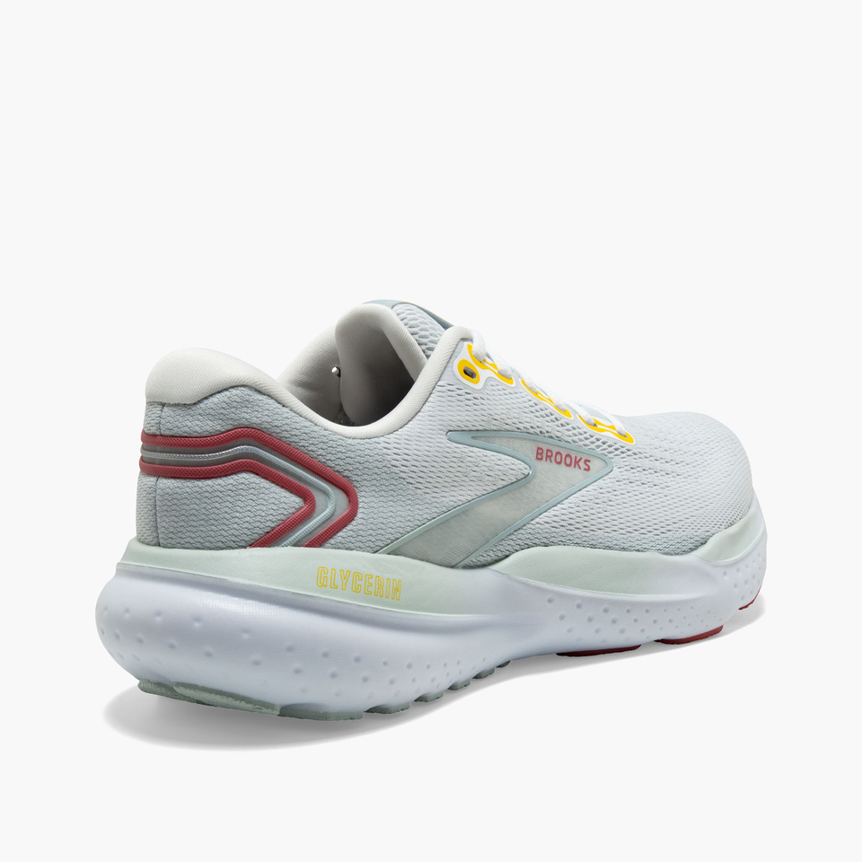 Brooks Women's Glycerin 21 Road Running Shoes Bright White/Blue/Rose eBay