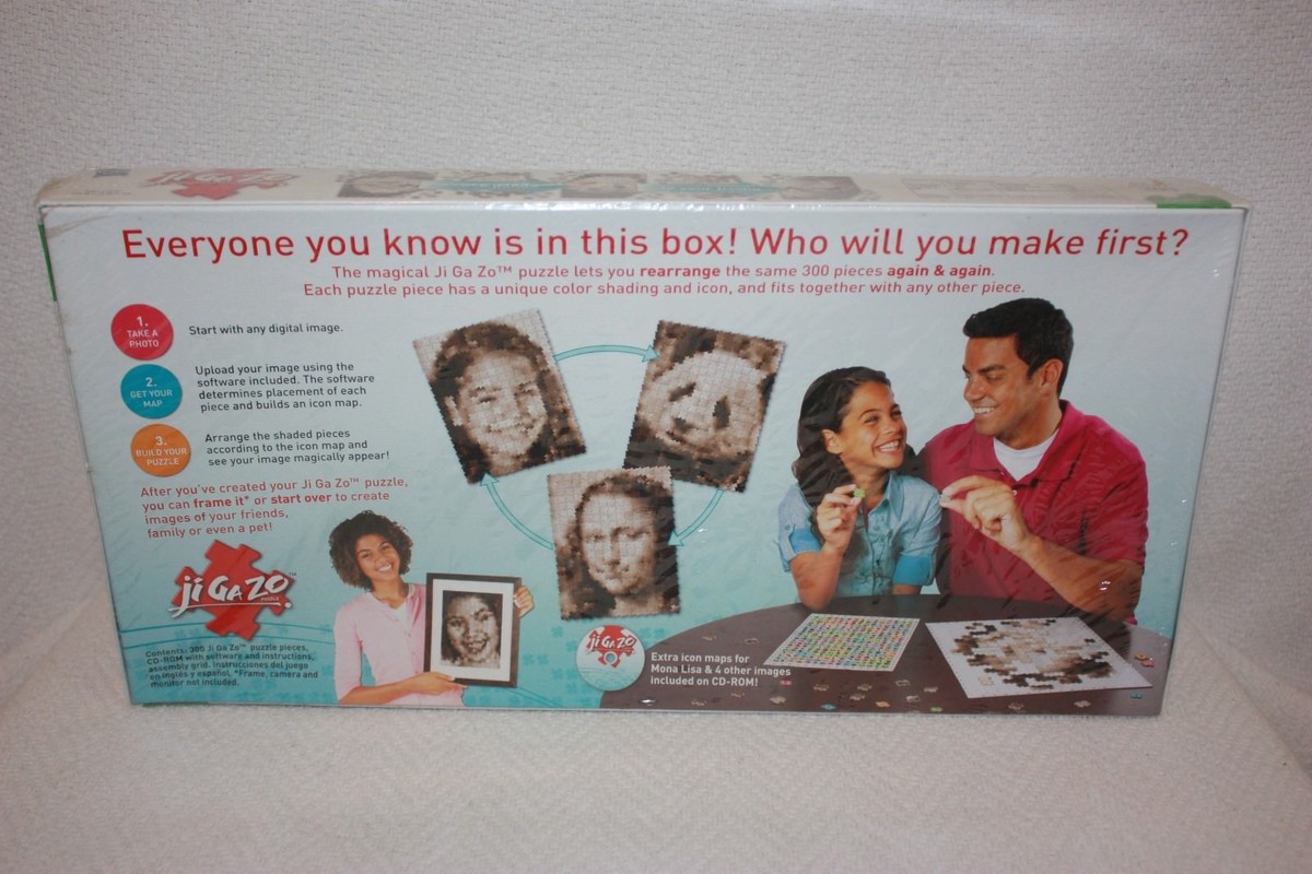 JiGaZo Personalized Mosaic-Style Puzzle 300 Piece w/ CD-ROM
