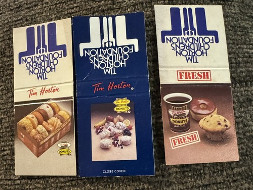 Tim Horton Donuts Vintage Matchbook Lot