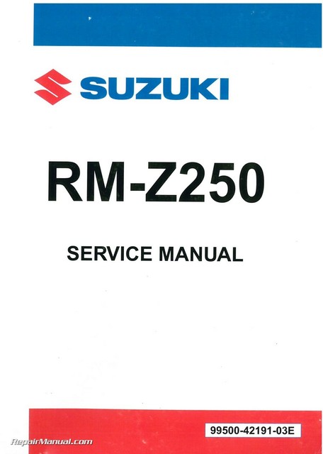 Suzuki rmz 250 manual