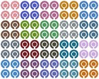 ACCLAIM selbstklebende gestreifte Schüsseln Bowler Identitätsaufkleber Komplett 4er Sets