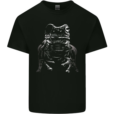 Ein Frosch mit Augenklappe Herren T-Shirt aus leichter Baumwolle