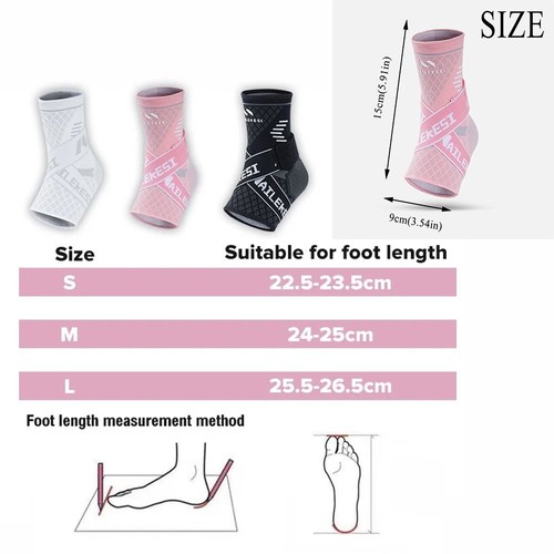 Elastic Belt Ankle Support Sleeve Foot Strap Sports Ankle Protector Gym - Picture 3 of 15