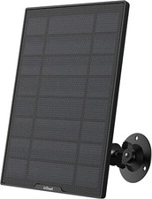 ieGeek Solar Panel for Outdoor Battery Security Camera CCTV System,Type-C Port
