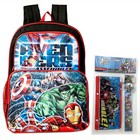 MARVEL AVENGERS 16'' Backpack Gift School Boy Kids BookBag +BONUS Stationary Set