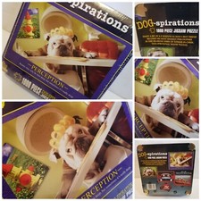 Dogspirations 1000 Piece Puzzle Perception Bulldog Beauty Jigsaw Metal Box NEW