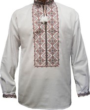 Ukrainian embroidered shirt for man, sorochka, vyshyvanka of cotton, 4 models