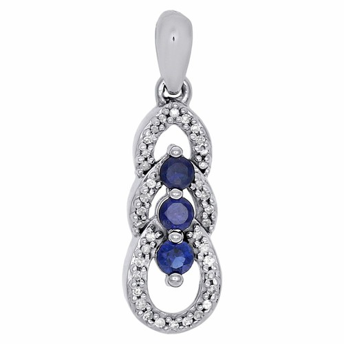 Diamond Teardrop Pendant 0.12 CT 