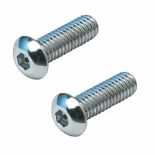 2 Chrome Allen Bolt Timing Point Cover Hardware Kit for 84-98 Harley Softails