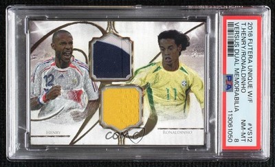 2016 Unique Versus Dual Materials 14/49 Thierry Henry Ronaldinho PSA 8 13xi