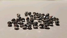 Czech Crystal Faceted Rondelle Spacer Beads 4MM 46 Beads Metallic Silver