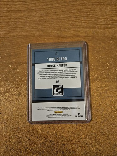Béisbol Panini Donruss 2022 holo rosa variación de nombre #251 Mondo Phillies casi nuevo/m - Imagen 2 de 2