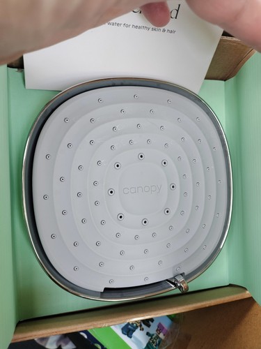 Canopy High-Pressure Filter Showerhead - Healthy Skin & Hair Brushed Nickel -NEW