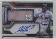 2016 Topps Strata Clearly Authentic Relics Green 22/75 Rusney Castillo Auto 1h1