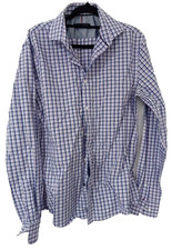 Tommy Hilfiger Wrinkle Free100 Cotton Collared Button Up Shirt Size 34-35