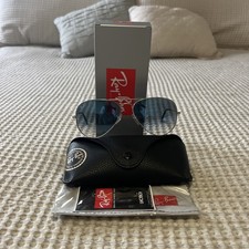 RayBan Aviator Gradient Light Blue Gradient Sunglasses RB3025 003/3f 58-14. 207