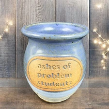 TUMBLEWEED Art Pottery Vase Bowl Container Stoneware Ashes Of Problem Students
