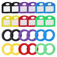 12 Pack Round Key Caps Covers and 12 Pack Key Cap Tags with Blank 24 Pack