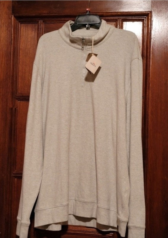 Faherty Legend Sweater-Turtleneck-Heather Grey-Size 2XLTFaherty Legend...