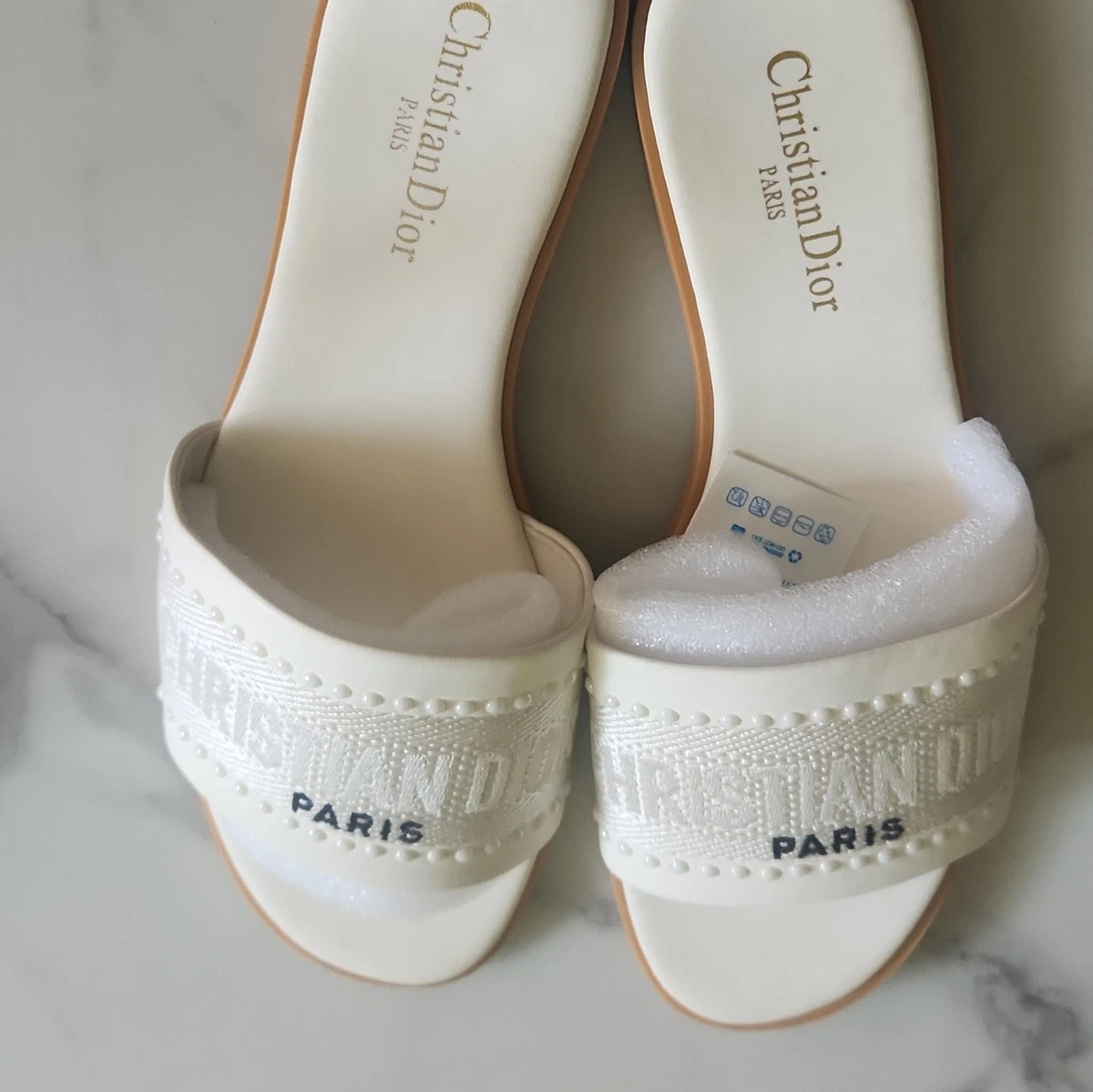 Dior White Sandals for Women for sale | eBay
