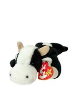 Ty Original Beanie Baby Daisy the Cow Black  White with Tag Retired