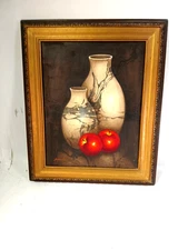 Exquisite Vintage Oil On Canvass Still Life, Fine Art
