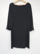 Jessica Howard Black Knee Length Dress Size 12 Round Neck