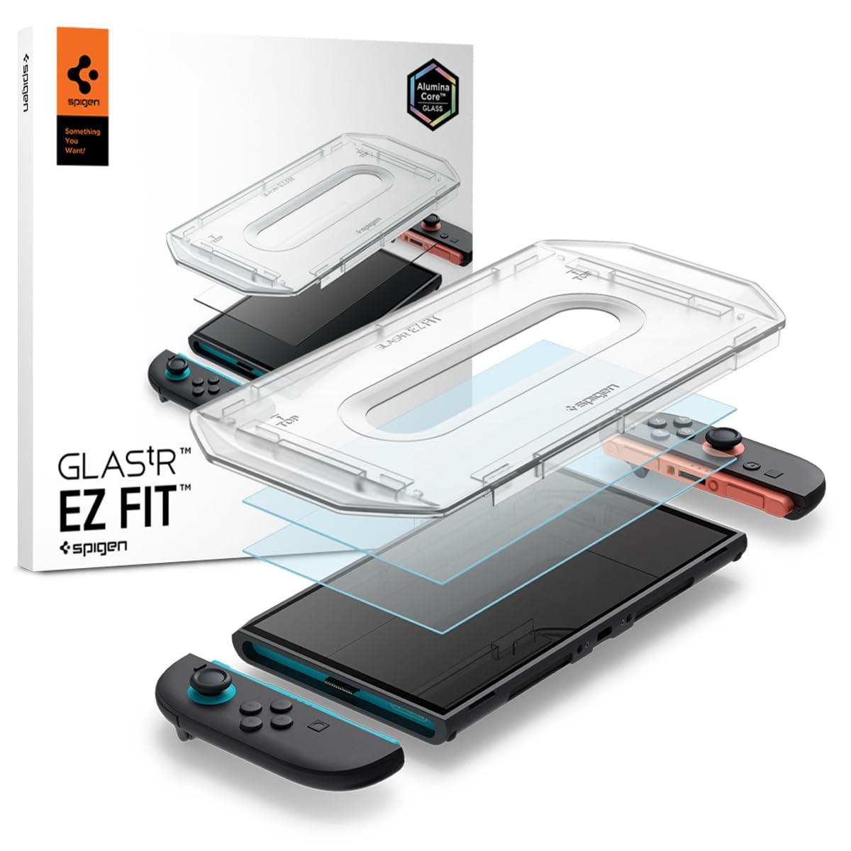 Spigen Glaster EZ Fit Screen Protector for Nintendo Switch 2 7.9"" 2 Pack - Image 4