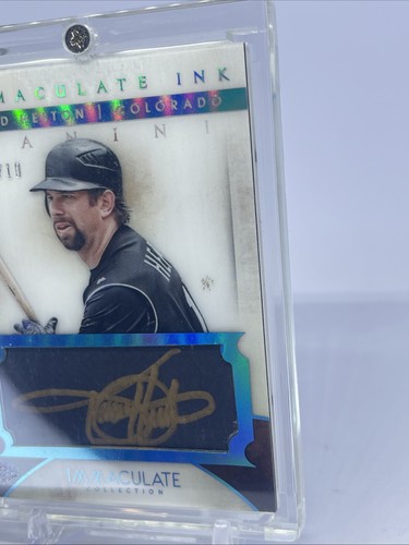 2014 Immaculate Ink Todd Helton Gold Ink 09/10 - Picture 3 of 4