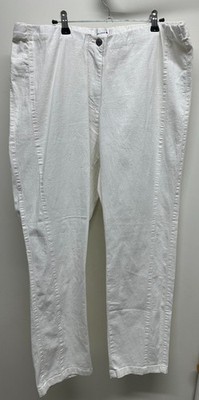Hose Moni * Helena Vera * Weiß - Größe 48 - Baumwolle/Polyester/Elasthan