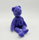 TY Old Face Teddy Violet Purple Beanie Baby 1st Gen 1993 Vintage Collectors