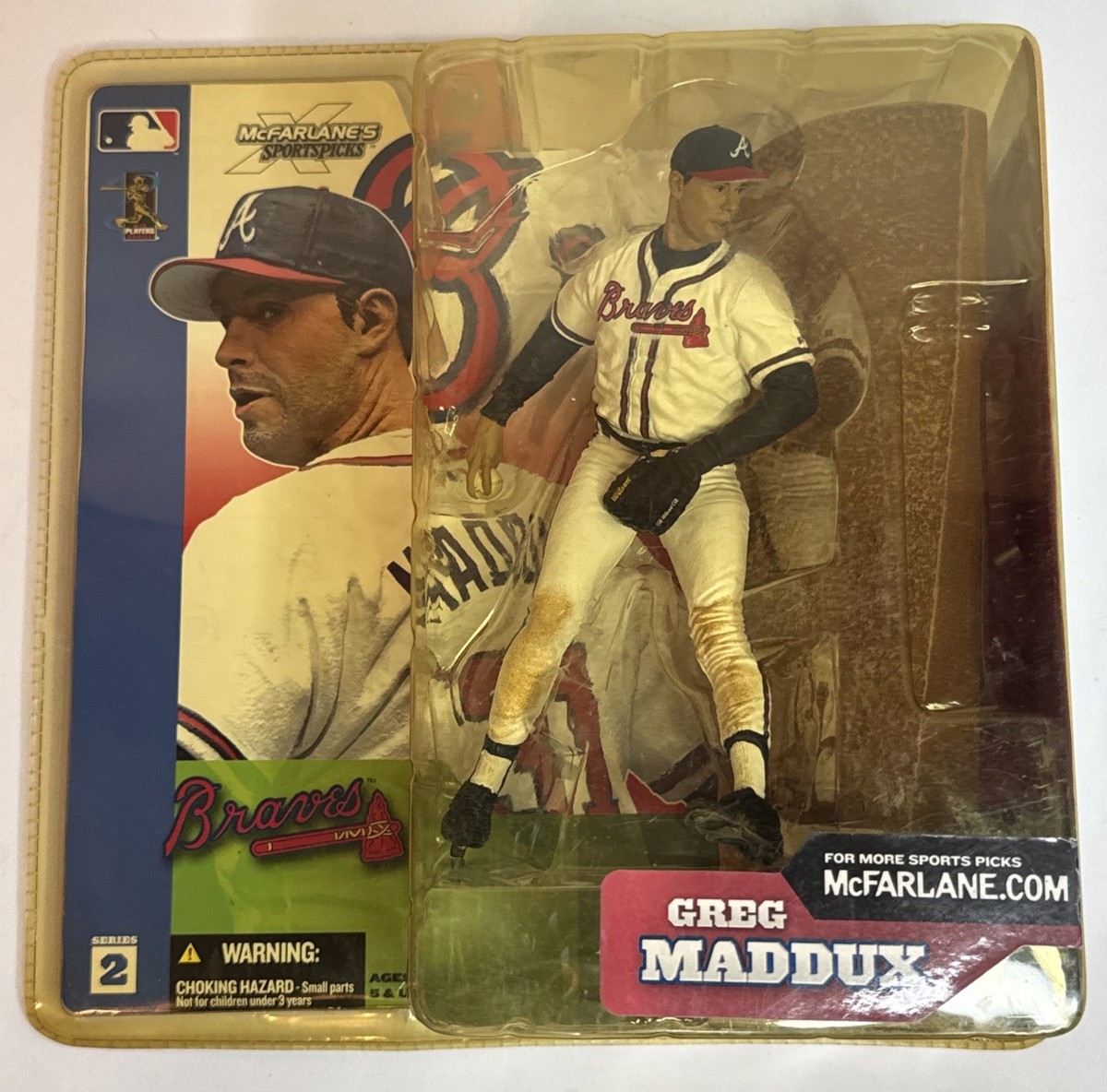 激レアUSオリジナルROBERTPOLLARD WITH DOUGGILLARD 2002 McFarlane Toys MLB Sports Picks Series 2 Greg Maddux