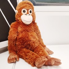 viral monkey Little Orangutan Plush Doll monkey hug toy Brown