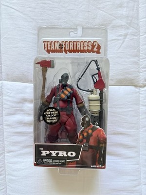 NECA Team Fortress 2 Red Pyro 6'' Action Figure Flamethrower Authentic TF2 Mint !