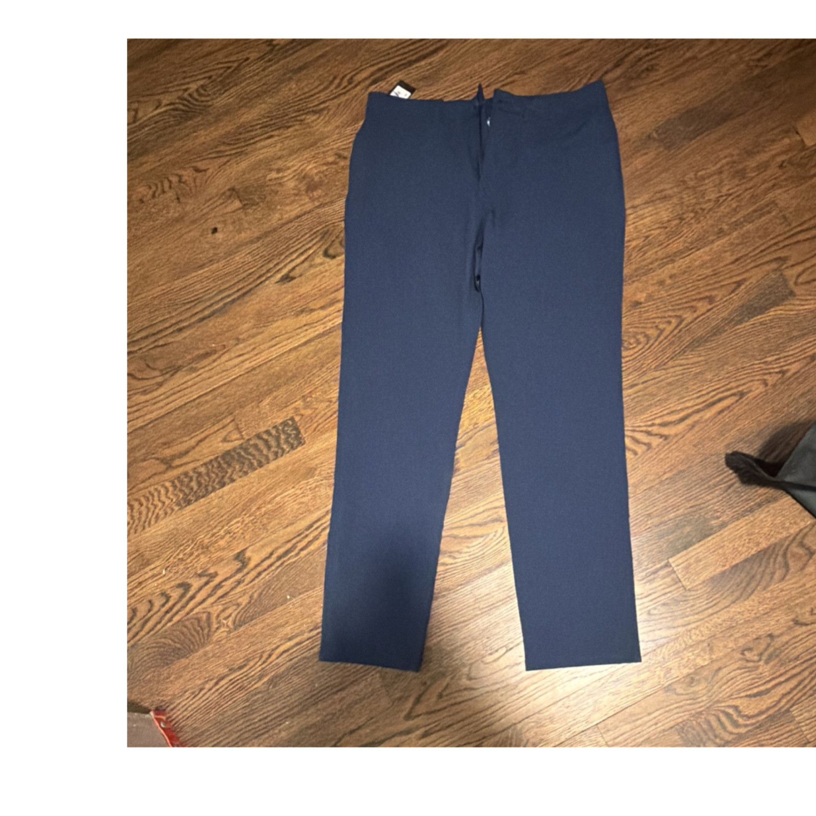 Chino Pants Navy 34x30 Flat Front Straight Leg
