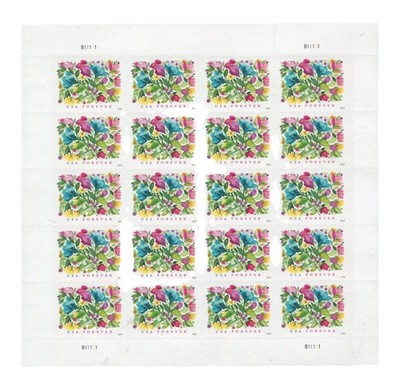 2024 USPS SHEET OF 100 FIRST CLASS LETTER STAMPS CELEBRATION BLOOMS 78¢