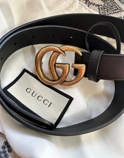 Gucci Mens Double G Leather Belt Size-115CM- 44